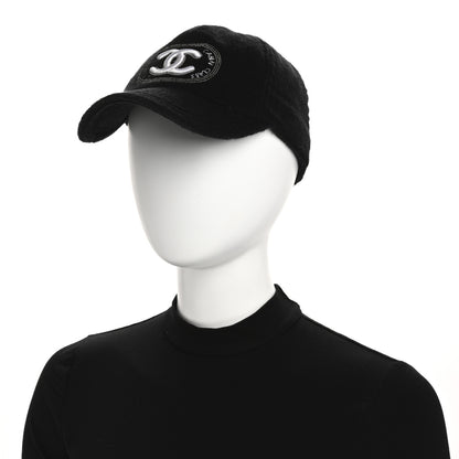 Chanel Terry Cotton CC Logo Hat Cap M Black 2 of 11