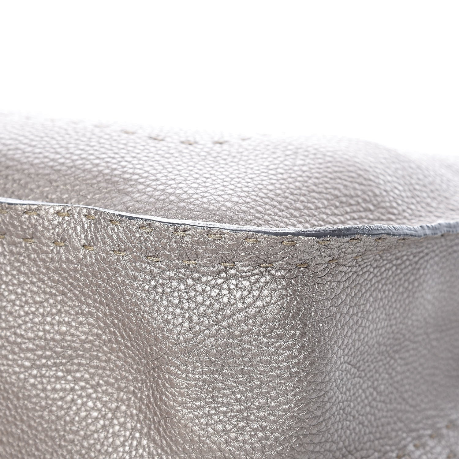 Fendi Cuoio Romano Selleria Hobo Peltro 11 of 12