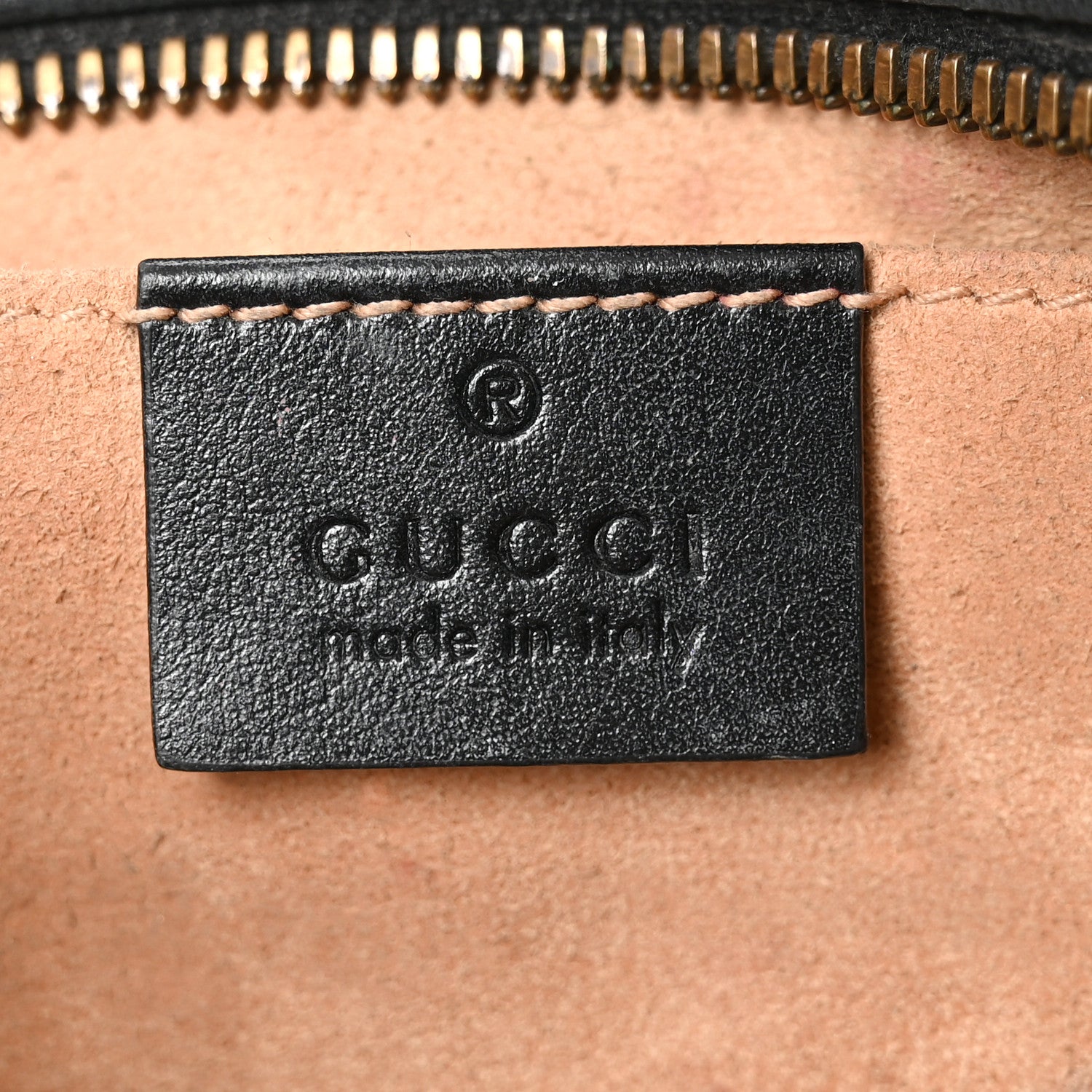 Gucci Calfskin Matelasse Small GG Marmont Chain Shoulder Bag Black 6 of 10