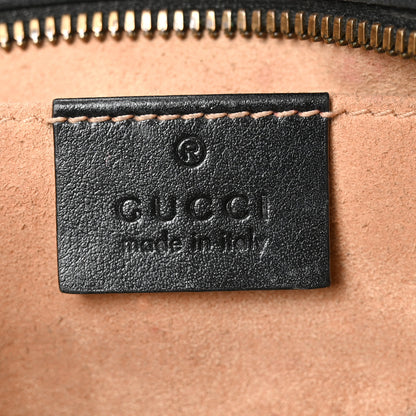 Gucci Calfskin Matelasse Small GG Marmont Chain Shoulder Bag Black 6 of 10