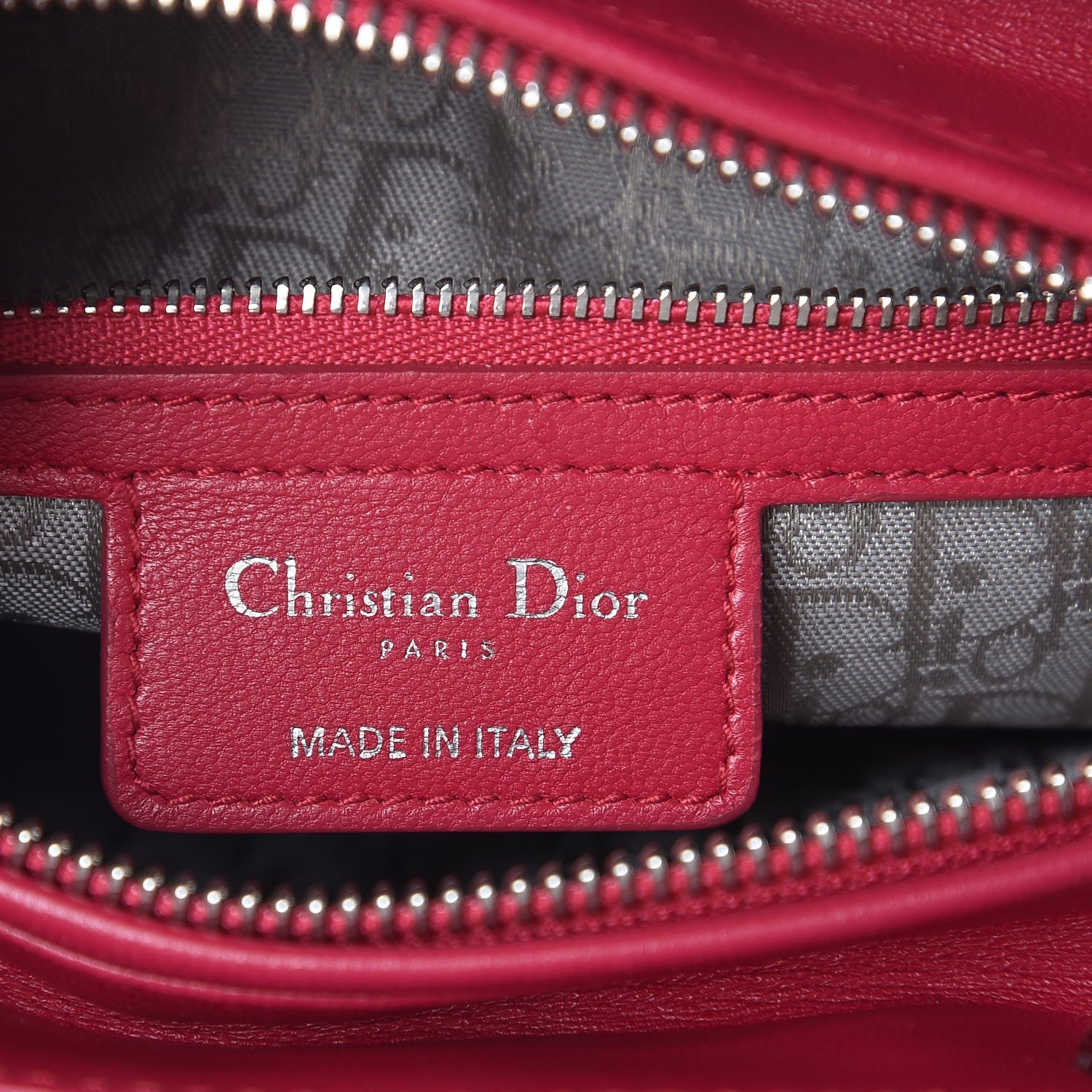 Christian Dior Lambskin Cannage Medium Lady Dior Fuchsia 7 of 8
