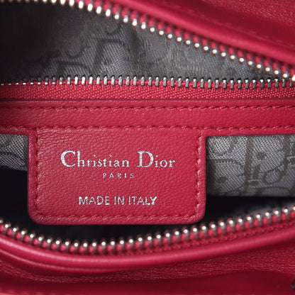 Christian Dior Lambskin Cannage Medium Lady Dior Fuchsia 7 of 8