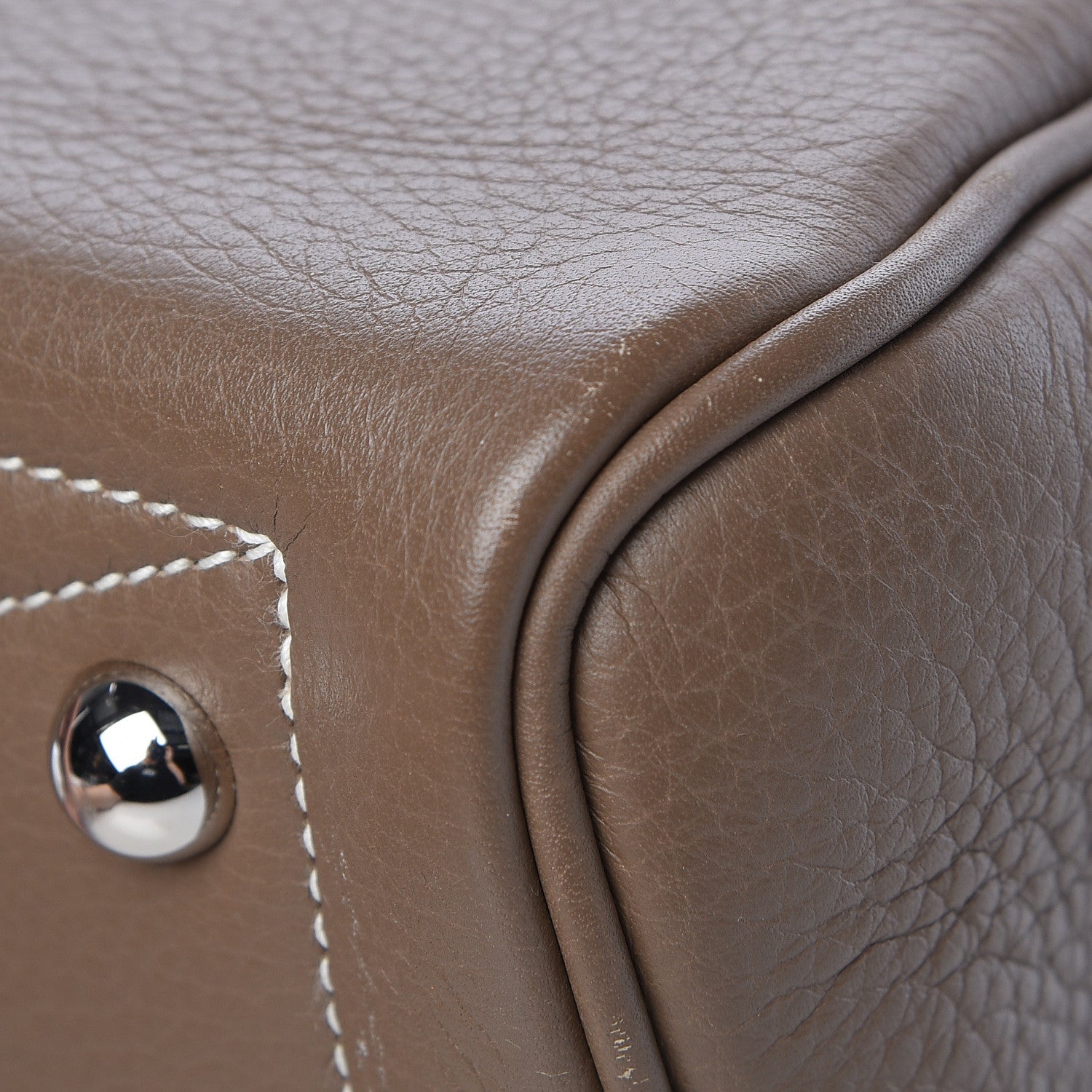 Hermes Taurillon Clemence Victoria II 35 Etoupe 12 of 14