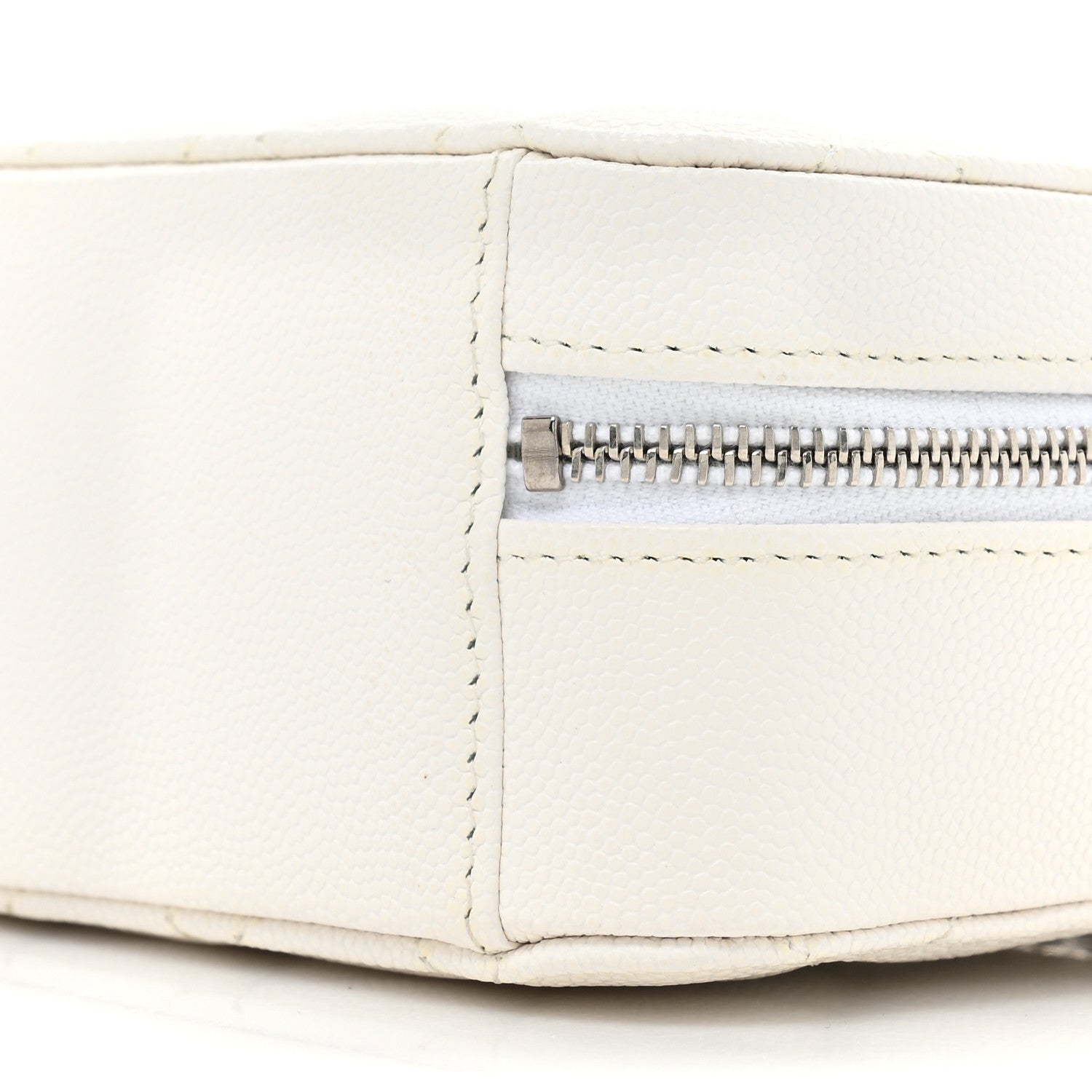 Chanel Caviar Quilted Camera Bag White 8 of 10