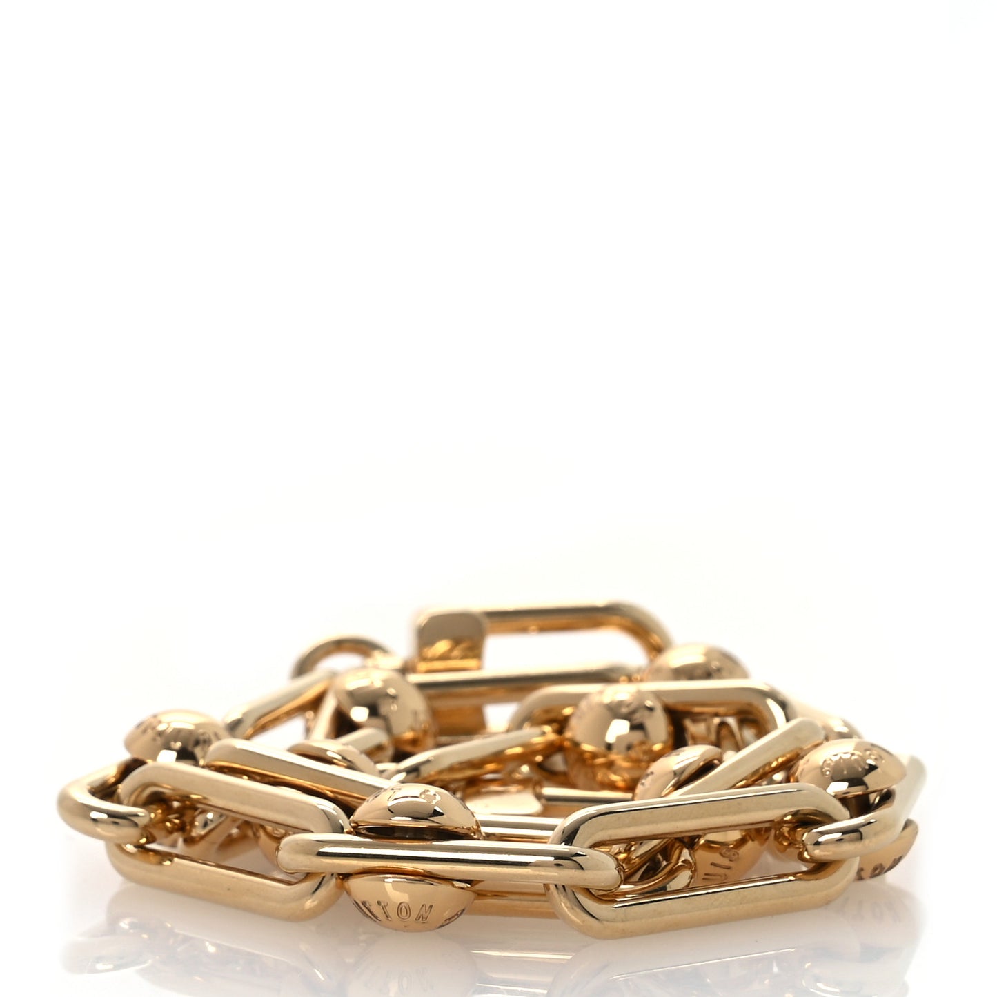 LV X TM Metal Pochette Accessories Chain Strap Gold