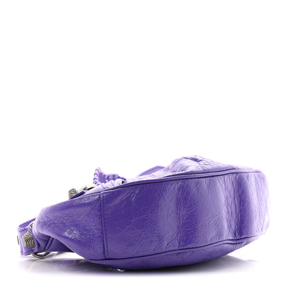 Balenciaga Agneau Arena Le Cagole Shoulder Bag XS Purple 5 of 11