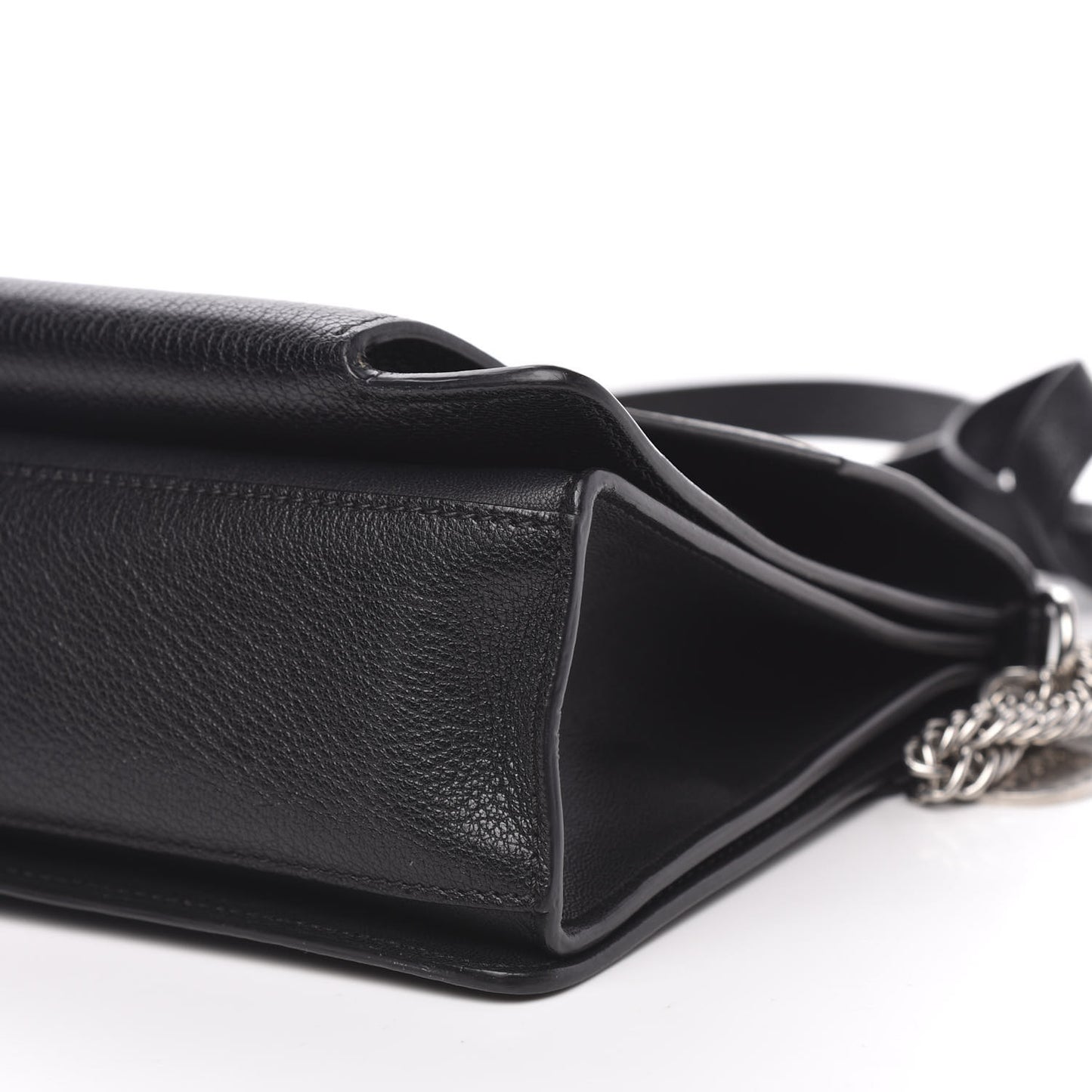 Sugar Goatskin Medium GV3 Shoulder Bag Black