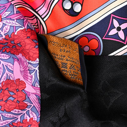 Louis Vuitton Wool Silk Be Mindful Monogram Shawl Magenta 5 of 5