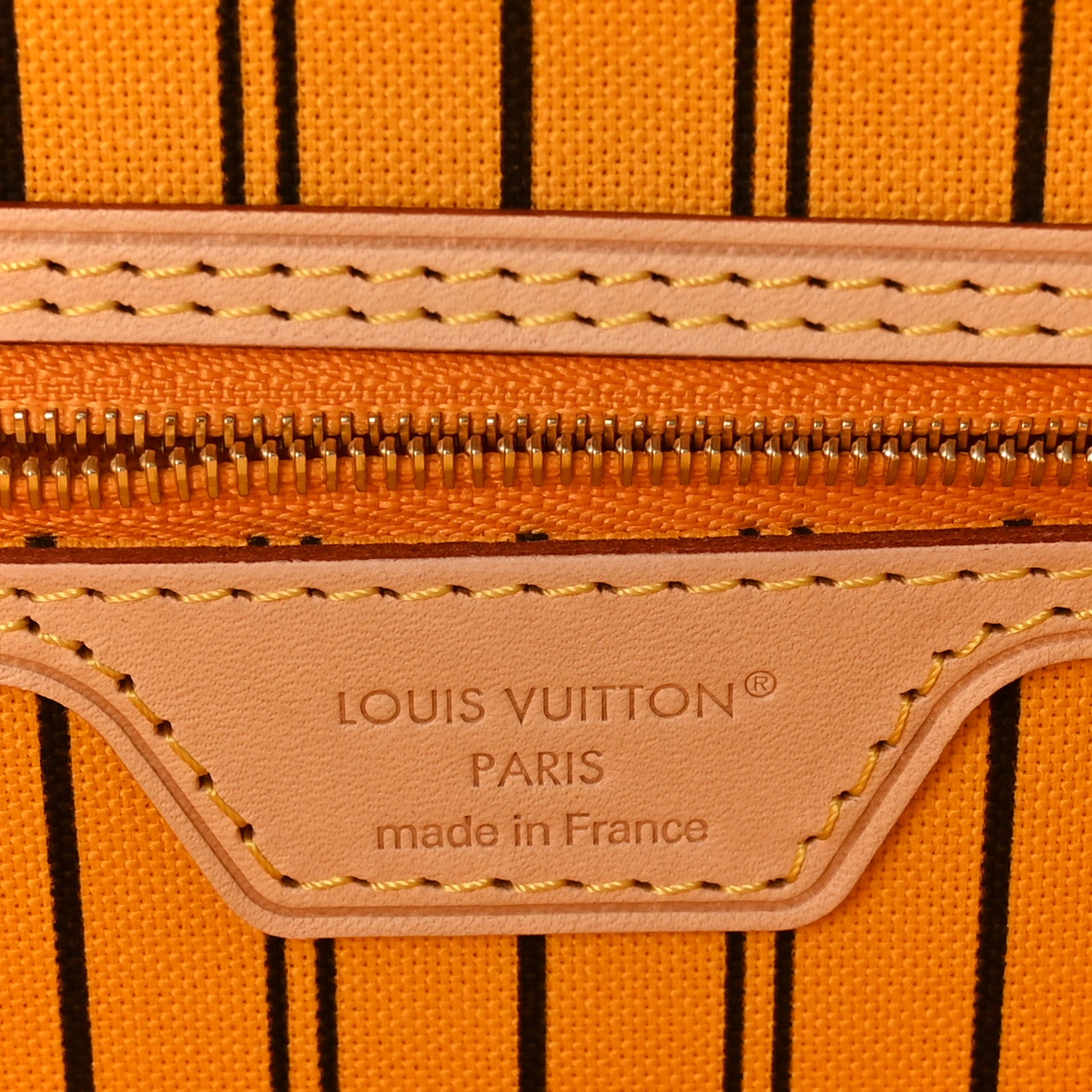 Louis Vuitton Monogram Inside Out Neverfull Bandouliere MM Jaune Safran 6 of 9