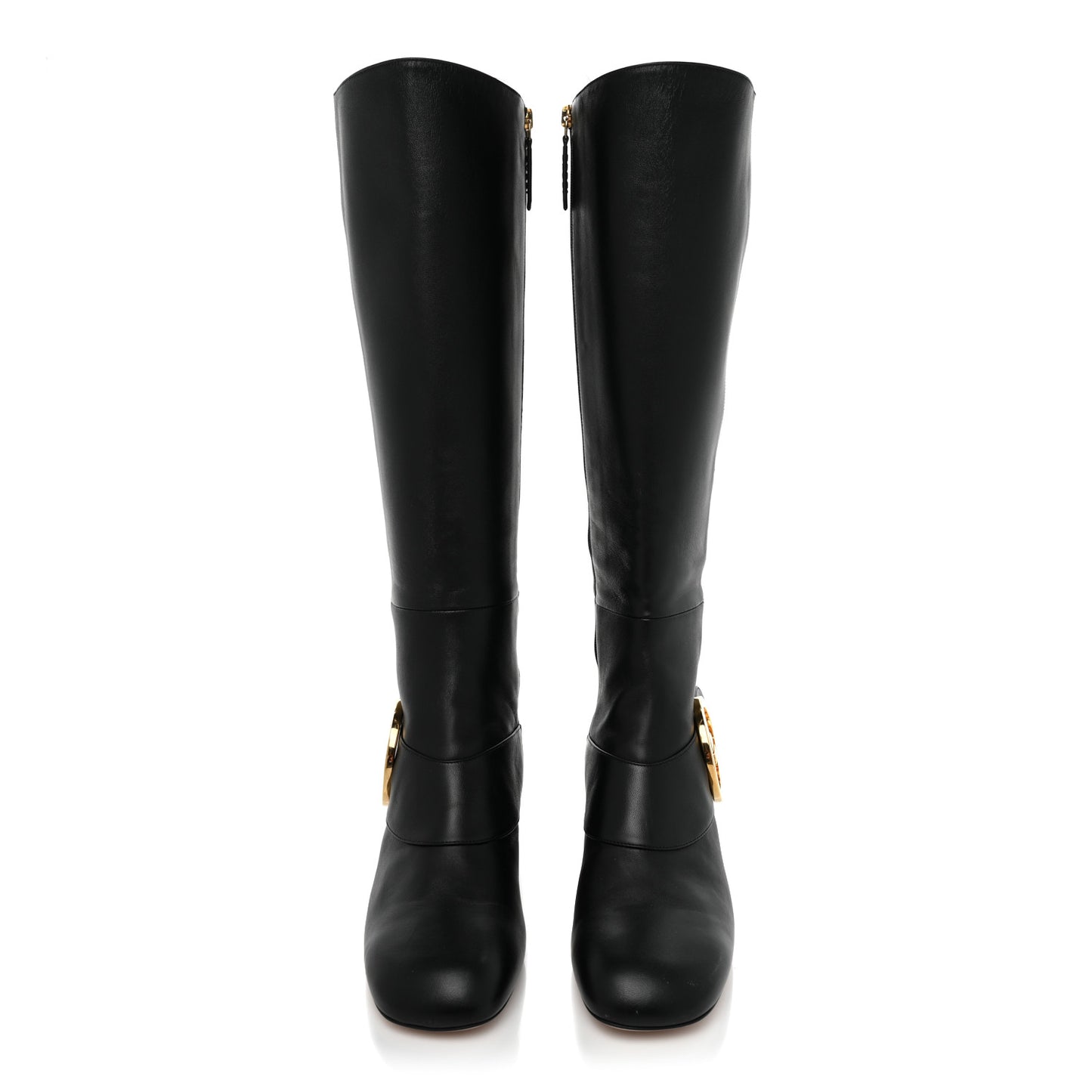Nappa GG Blondie 55mm Knee High Boots 39 Black