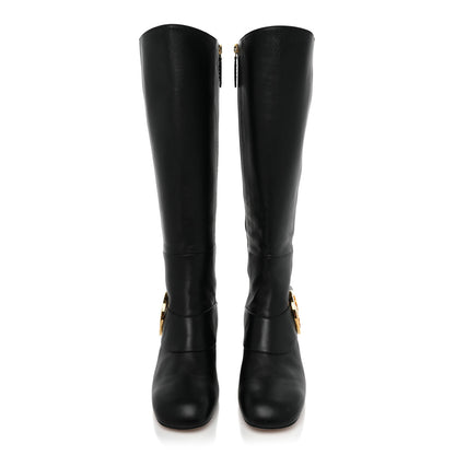 Gucci Nappa GG Blondie 55mm Knee High Boots 39 Black 2 of 9