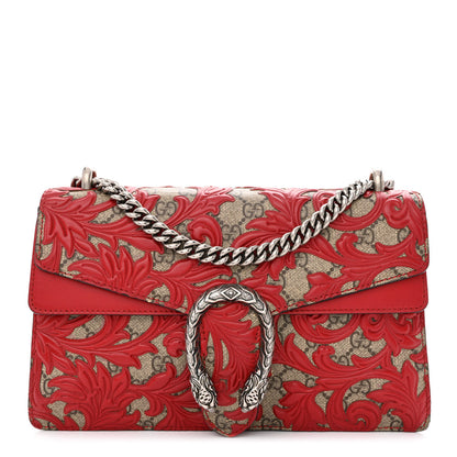 Gucci GG Supreme Monogram Arabesque Small Dionysus Shoulder Bag Hibiscus Red 1 of 10