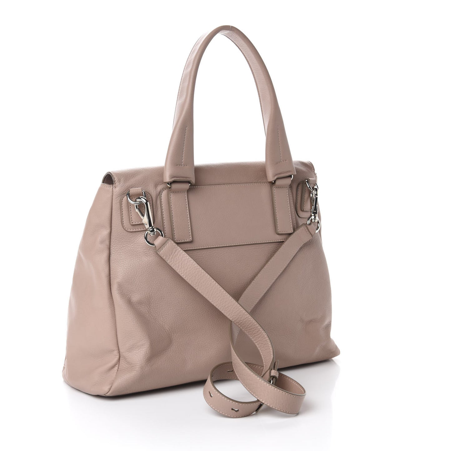 Calfskin Medium Pandora Pure Flap Bag Sand