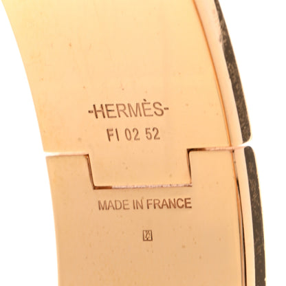 Hermes Enamel Wide Clic Clac H Bracelet GM Black 4 of 6