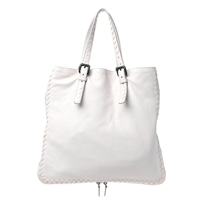 Bottega Veneta Cervo Mens Side-Zip Woven Tote White 1 of 15
