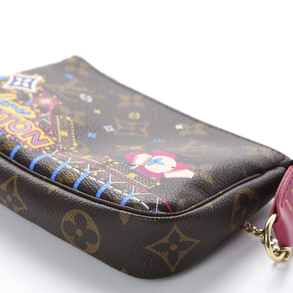 Louis Vuitton Monogram 2020 Christmas Animation Roller Coaster Mini Pochette Accessories Pivoine 7 of 10