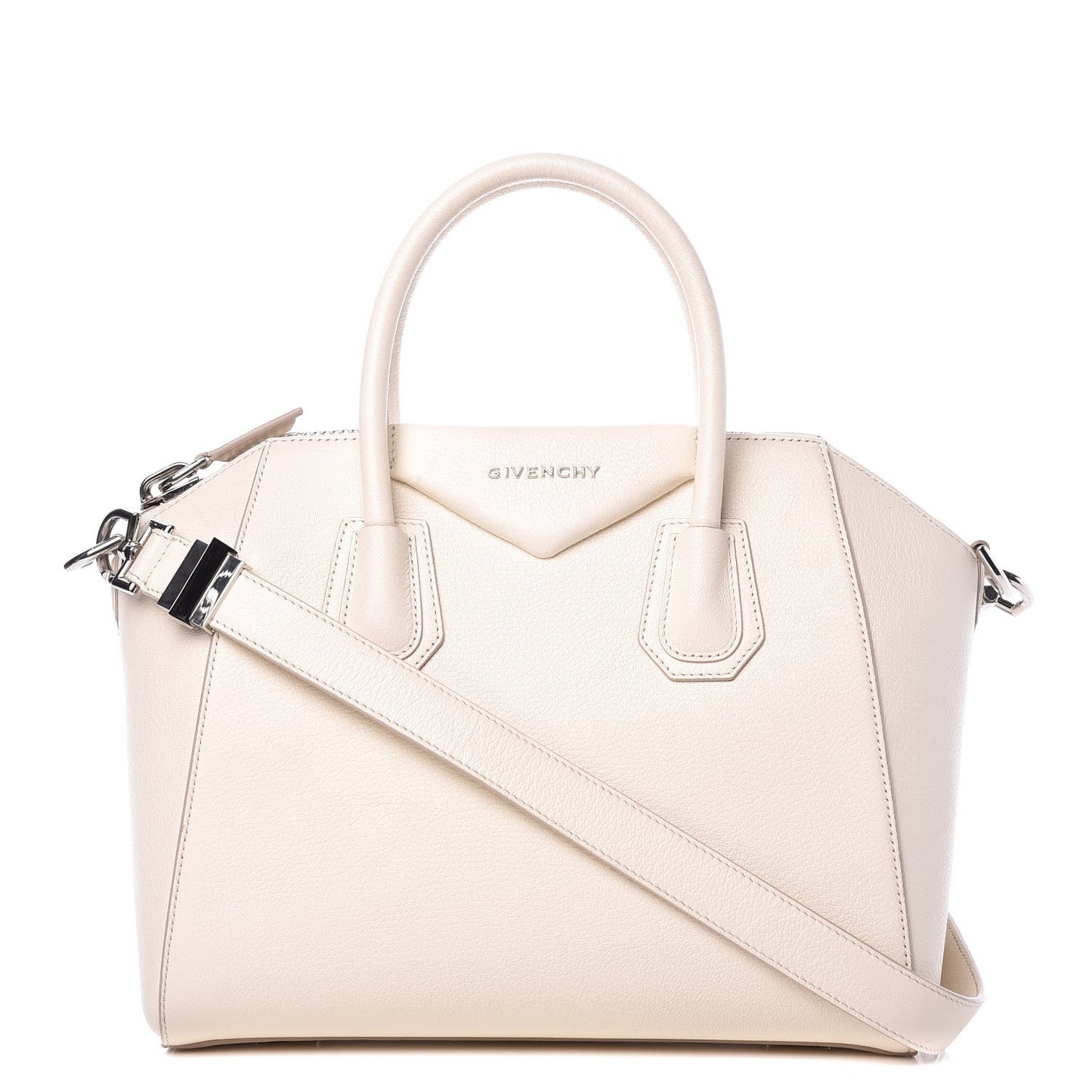 Sugar Goatskin Small Antigona Off White