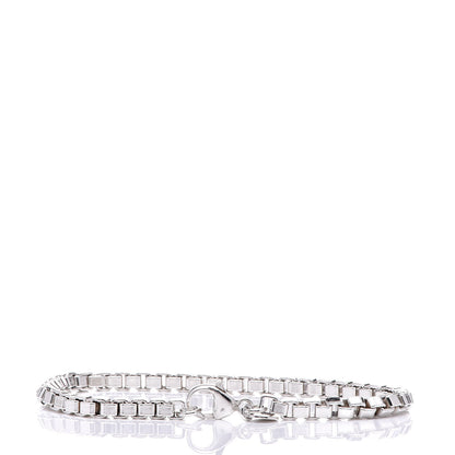 Tiffany Sterling Silver 4mm Venetian Link Bracelet 3 of 5