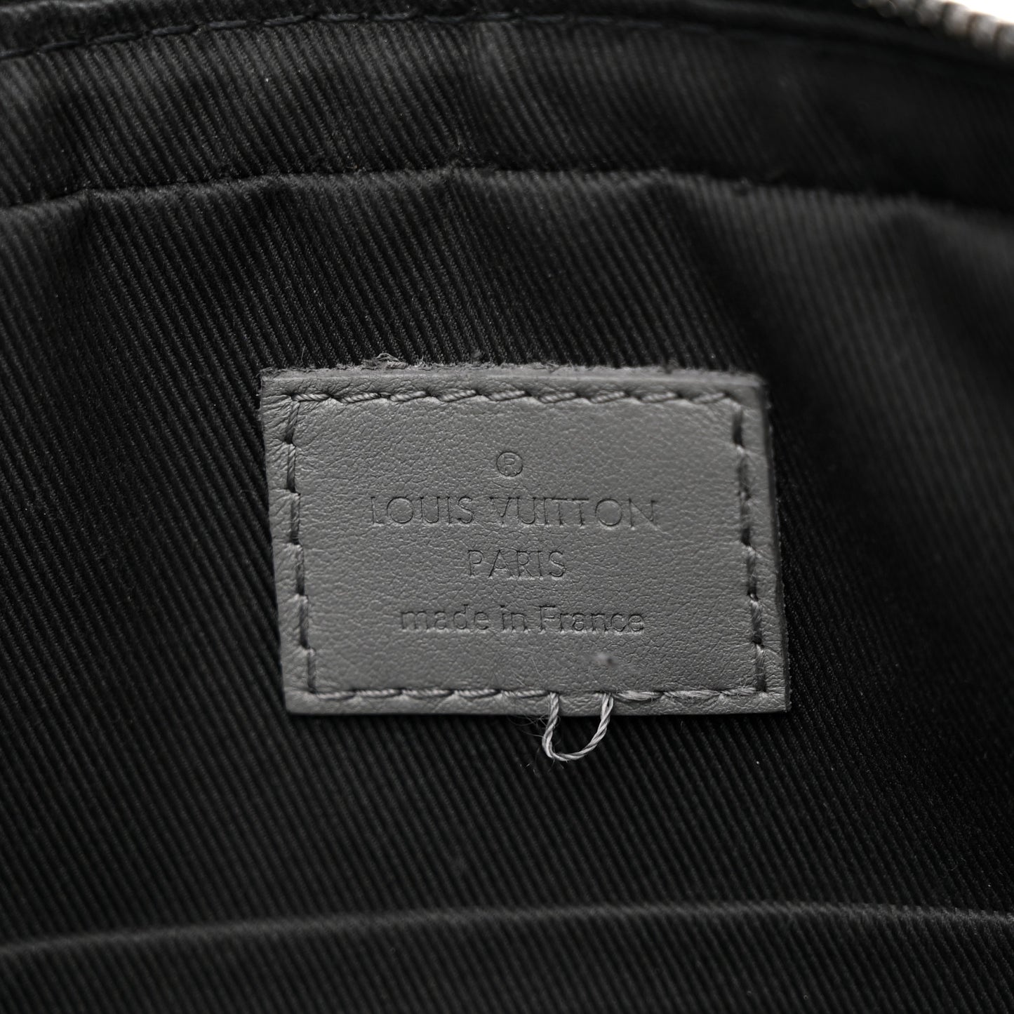 Calfskin Monogram Shadow Duo Messenger Anthracite Gray