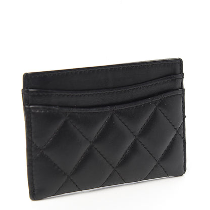 Chanel Lambskin Quilted Card Holder Black 2 of 7