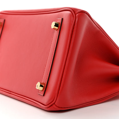 Hermes Swift Birkin 25 Rouge Tomate 10 of 12