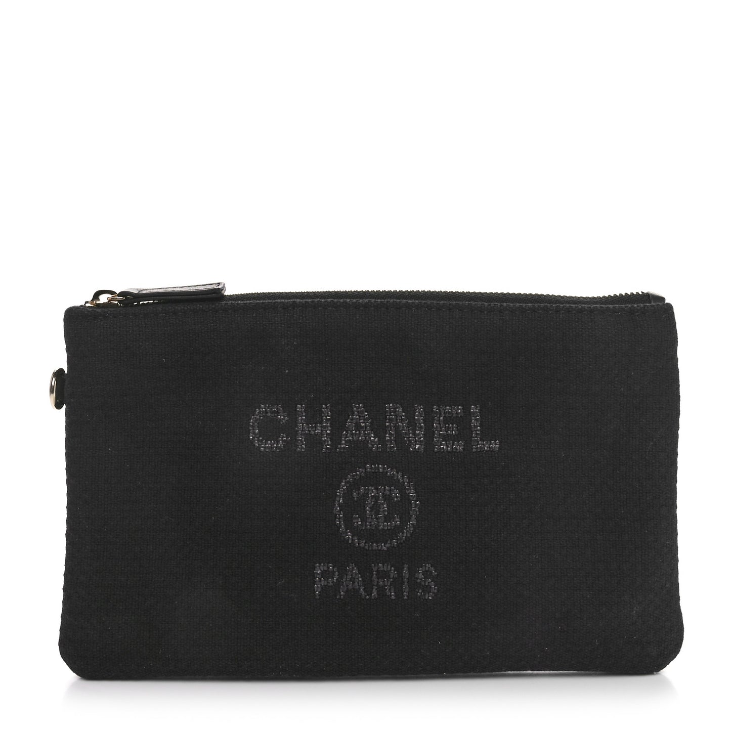 Mixed Fibers Small Deauville Pouch Black