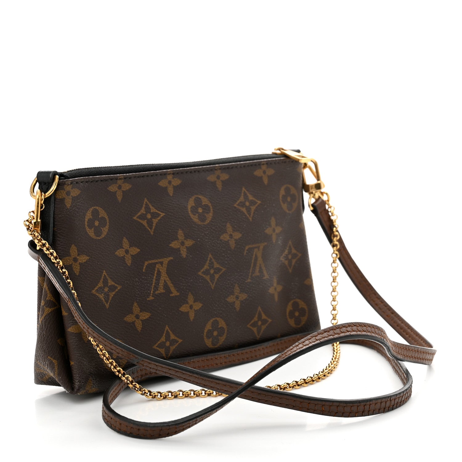 Louis Vuitton Monogram Pallas Clutch Black 3 of 11
