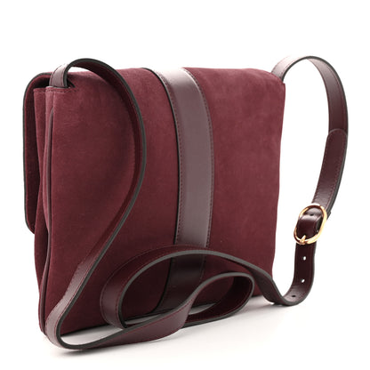 Gucci Suede Medium Arli Flap Shoulder Bag Vintage Bordeaux 3 of 11