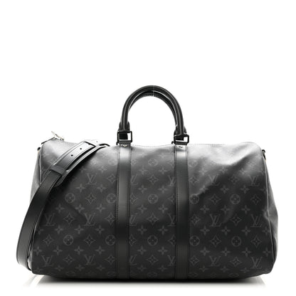 Louis Vuitton Monogram Eclipse Keepall Bandouliere 45 1 of 11