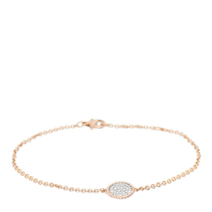 David Yurman 18K Rose Gold Diamond Cable Collectibles Pave Charm Bracelet 1 of 4