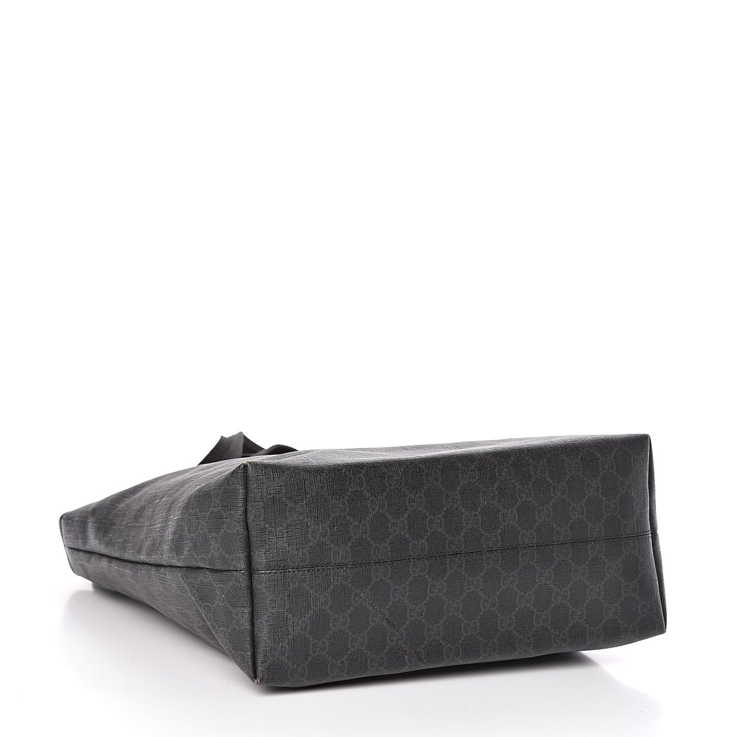 GG Supreme Monogram Web Handle Vertical Tote Black Grey