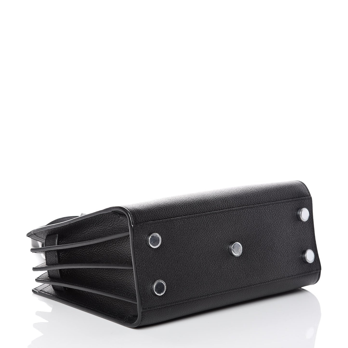 Grained Calfskin Nano Sac De Jour Black