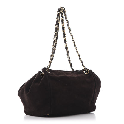 Chanel Suede Accordion Flap Brown 3 of 11