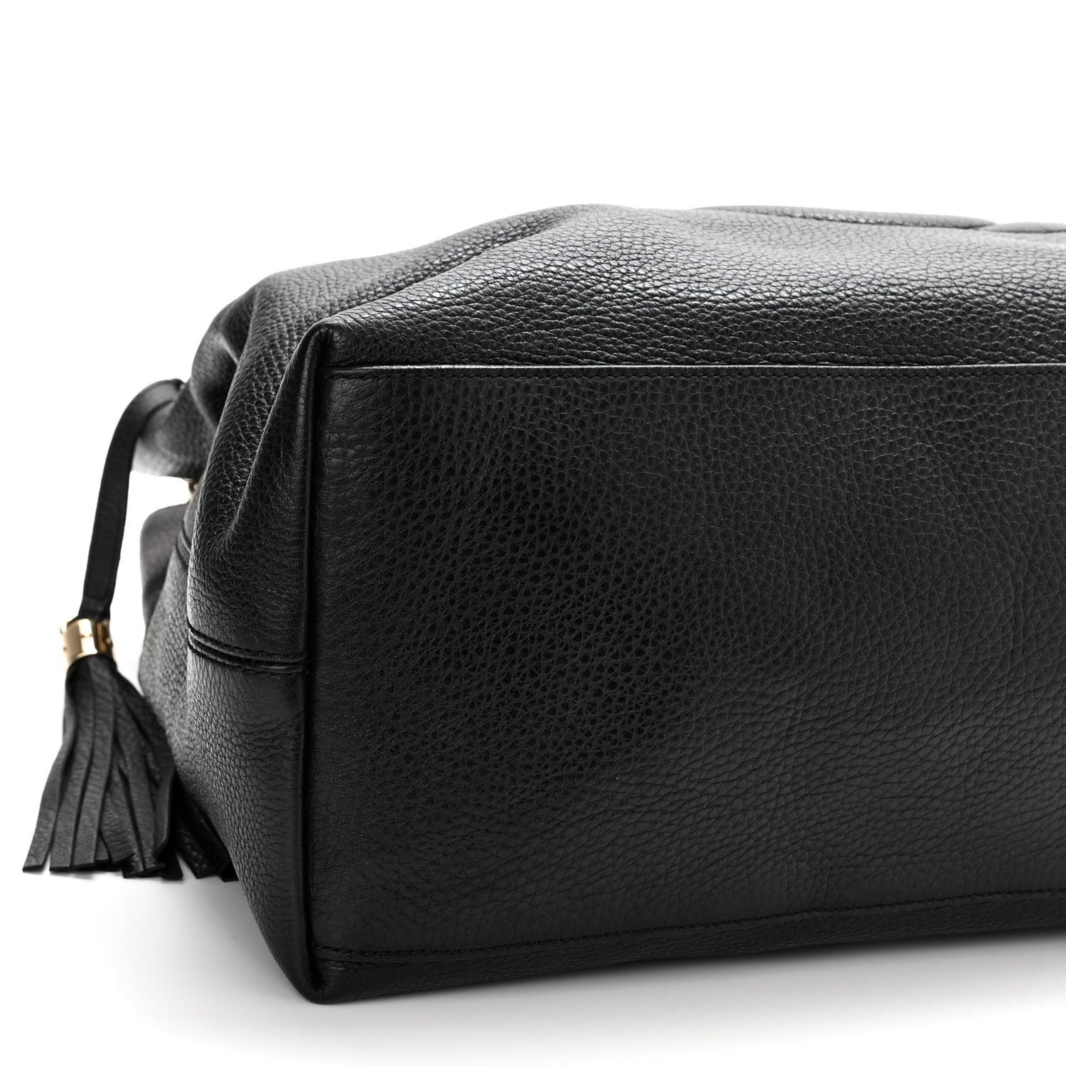 Gucci Pebbled Calfskin Large Soho Chain Shoulder Bag Black 9 of 11