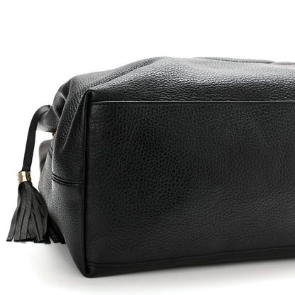 Gucci Pebbled Calfskin Large Soho Chain Shoulder Bag Black 9 of 11