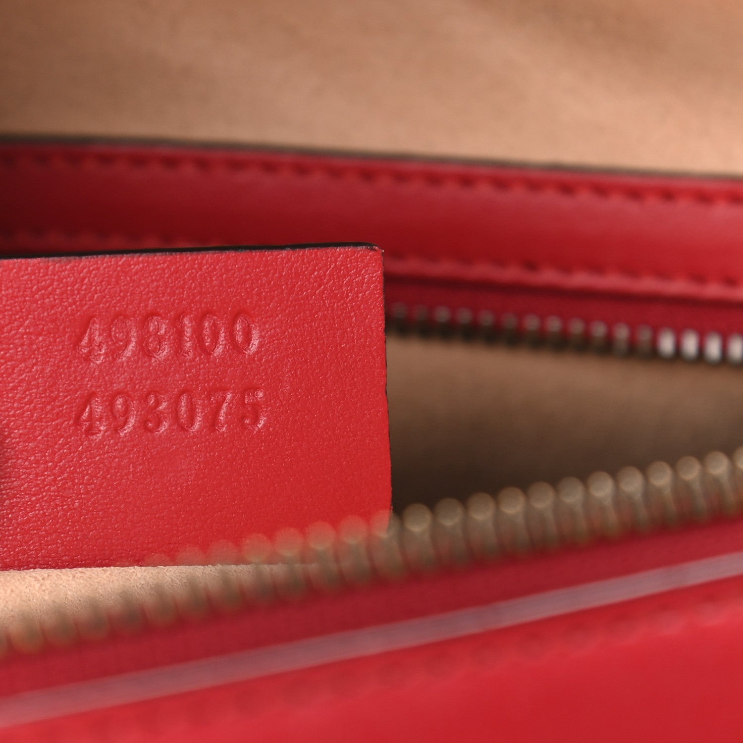 Gucci Calfskin Matelasse Sylvie Web Small GG Marmont Top Handle Shoulder Bag Hibiscus Red 7 of 9