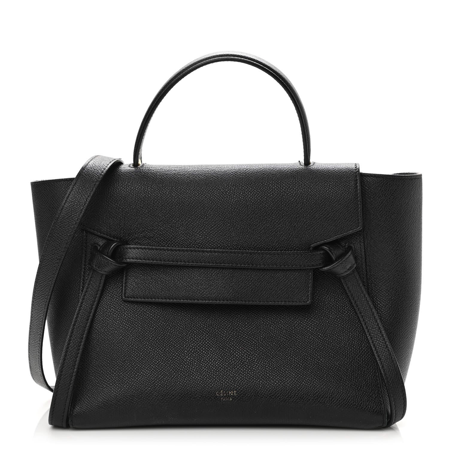 Celine Grained Calfskin Mini Belt Bag Black 1 of 12