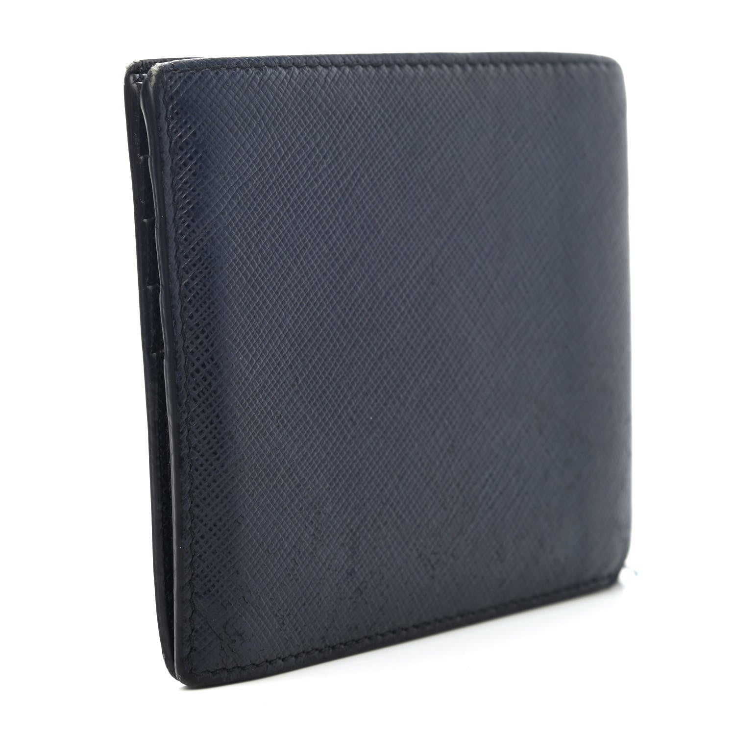 Prada Saffiano Bi-Fold Wallet Baltico 2 of 4