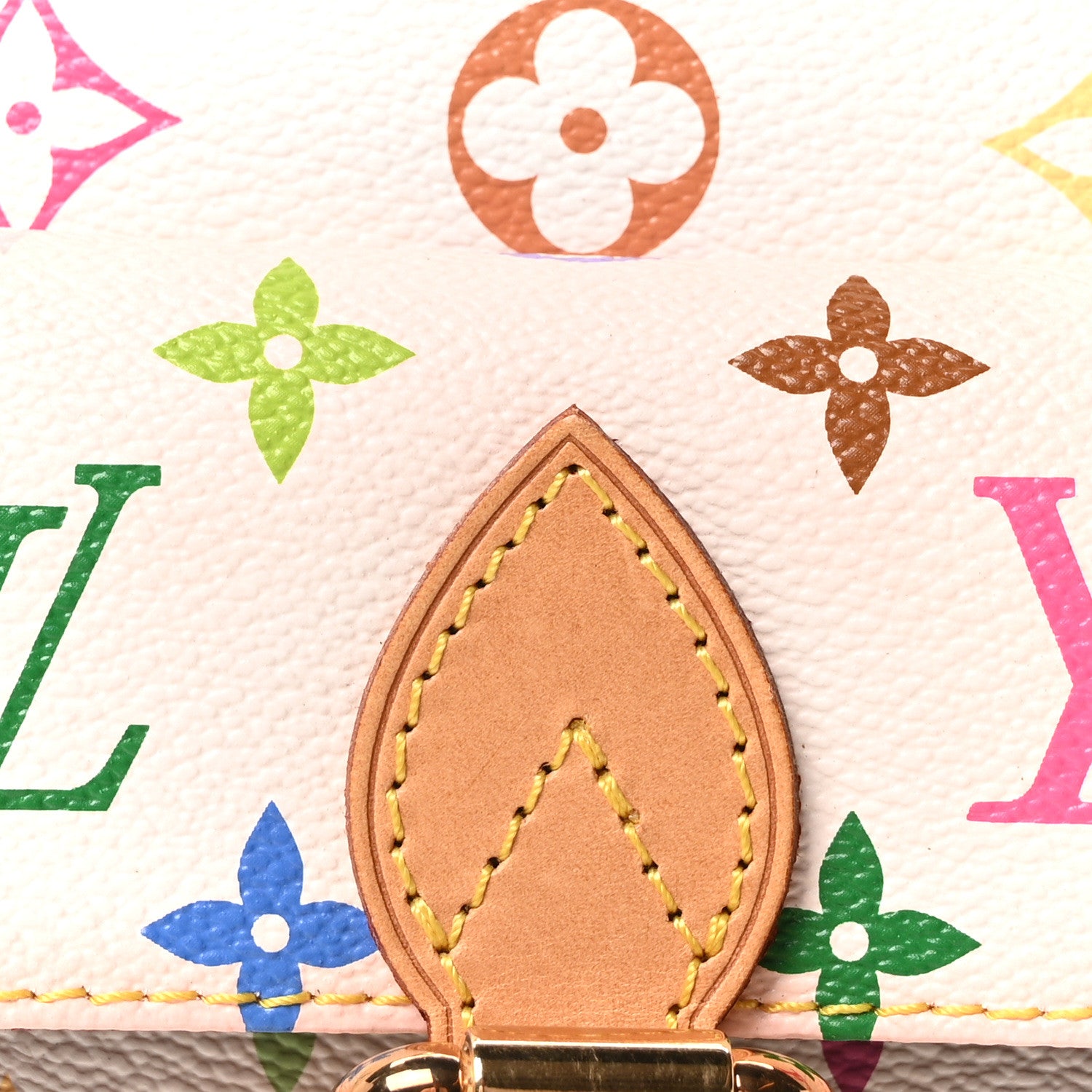 Louis Vuitton Monogram Multicolor Priscilla White 7 of 9