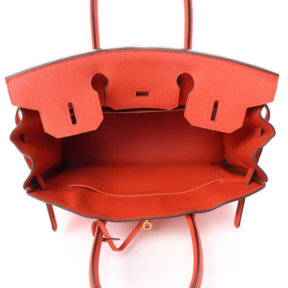 Hermes Togo Birkin 30 Capucine 15 of 34