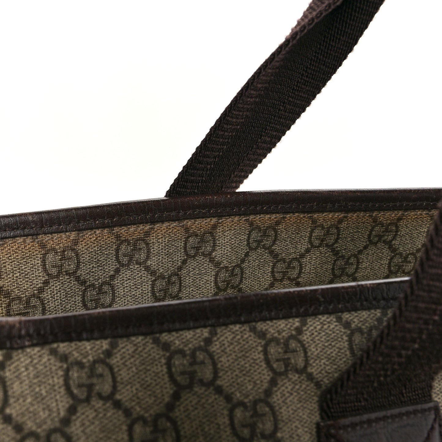 GG Plus Monogram Travel Bag Dark Brown