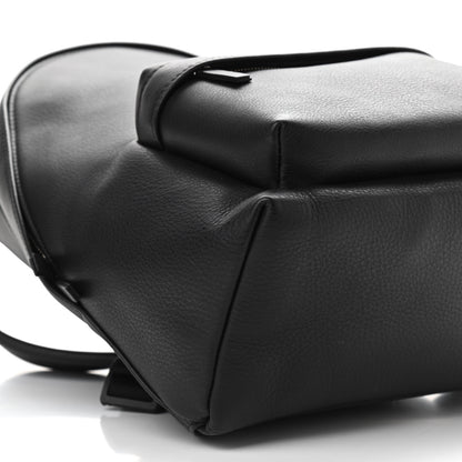 Balenciaga Smooth Calfskin Logo Small Everyday Backpack Black White 9 of 10