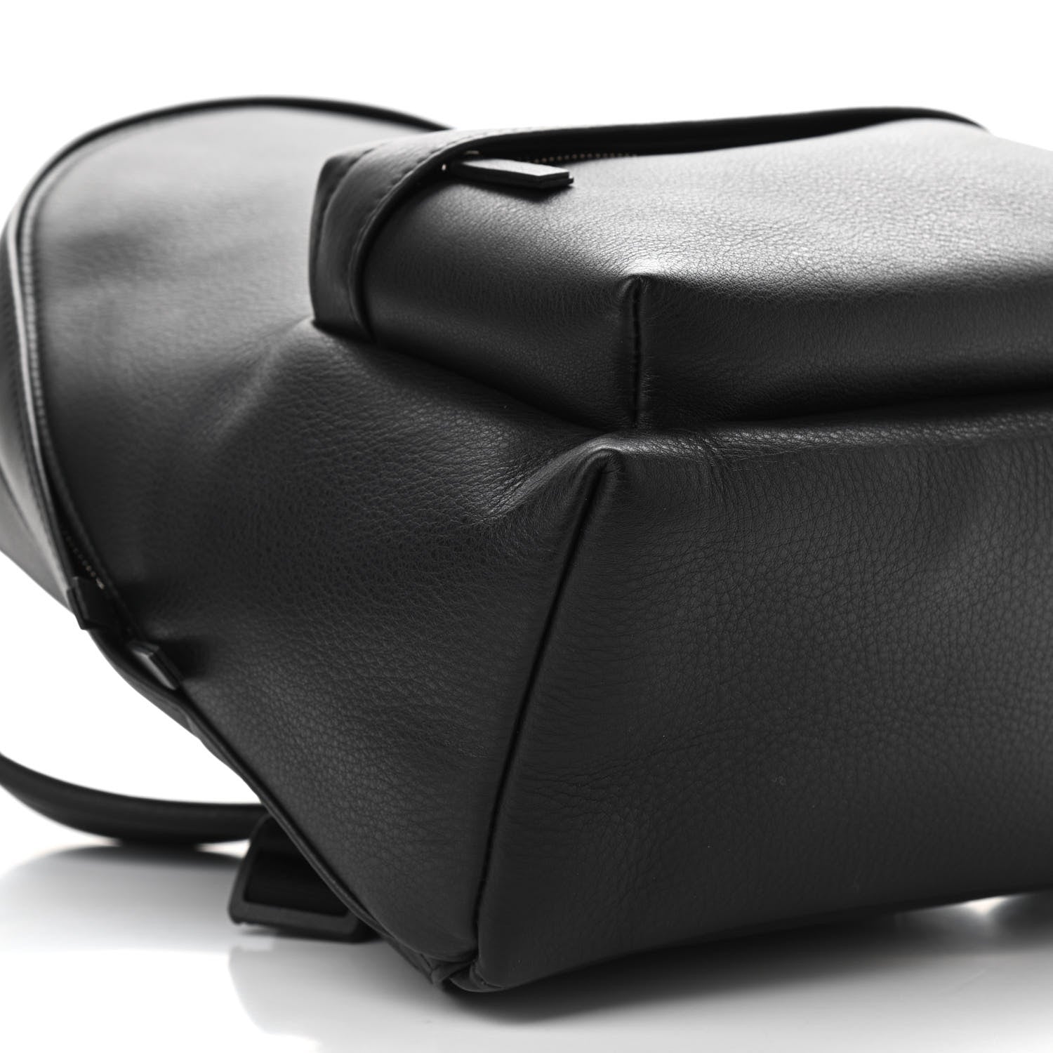 Balenciaga Smooth Calfskin Logo Small Everyday Backpack Black White 9 of 12