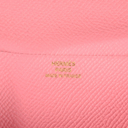 Hermes Epsom Bearn Gusset Wallet Rose Confetti 6 of 7