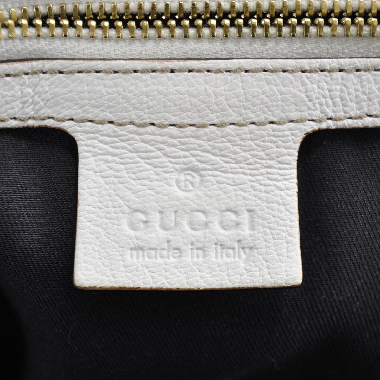 Leather Capri Bowler White