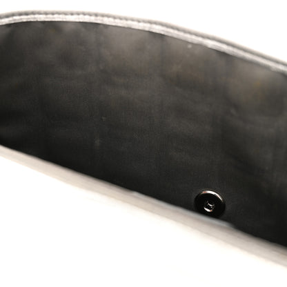 Chanel Vinyl Large Ice Cube Flap Silver 10 of 12