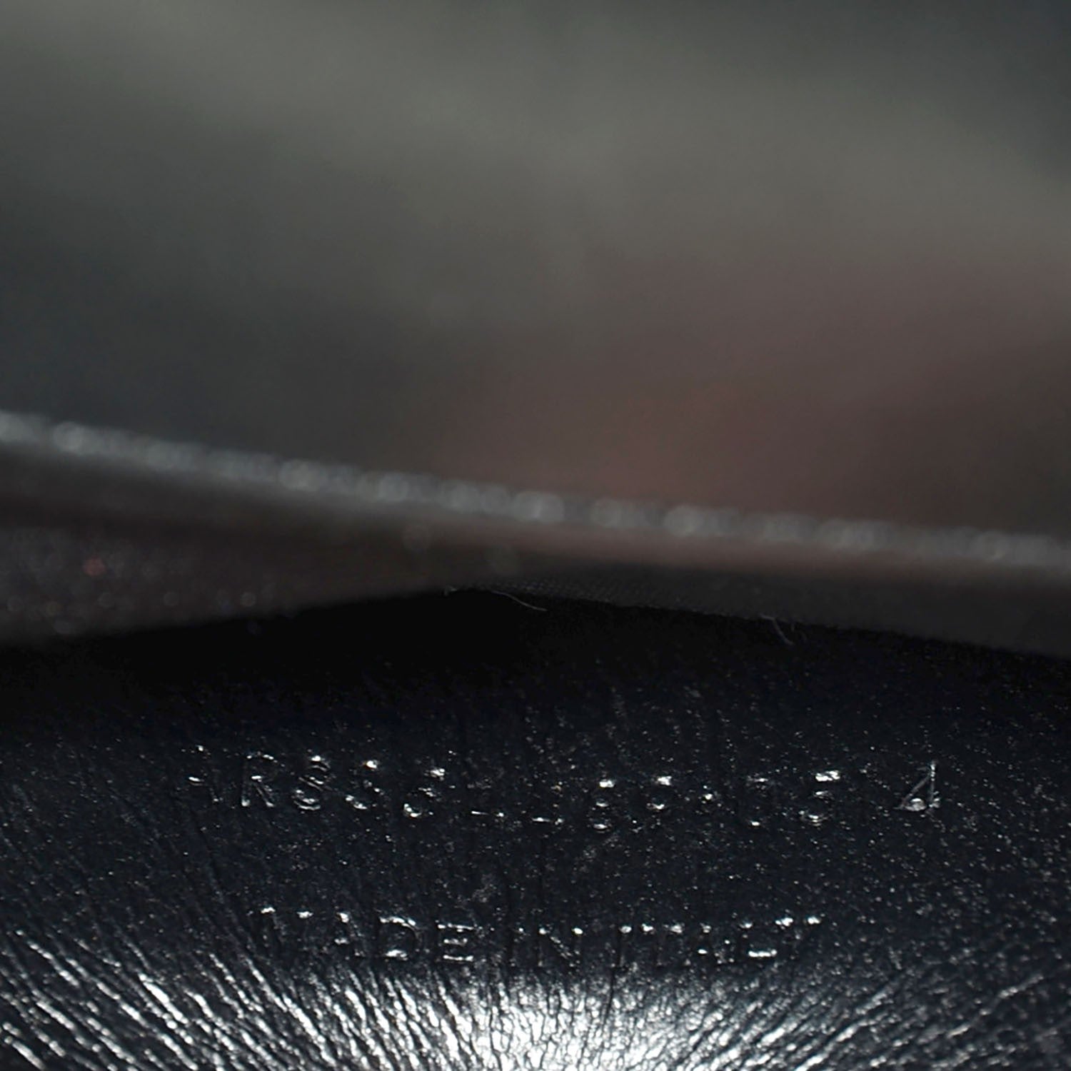 Saint Laurent Calfskin Monogram Chevron Studded Shoulder Bag Black 8 of 8