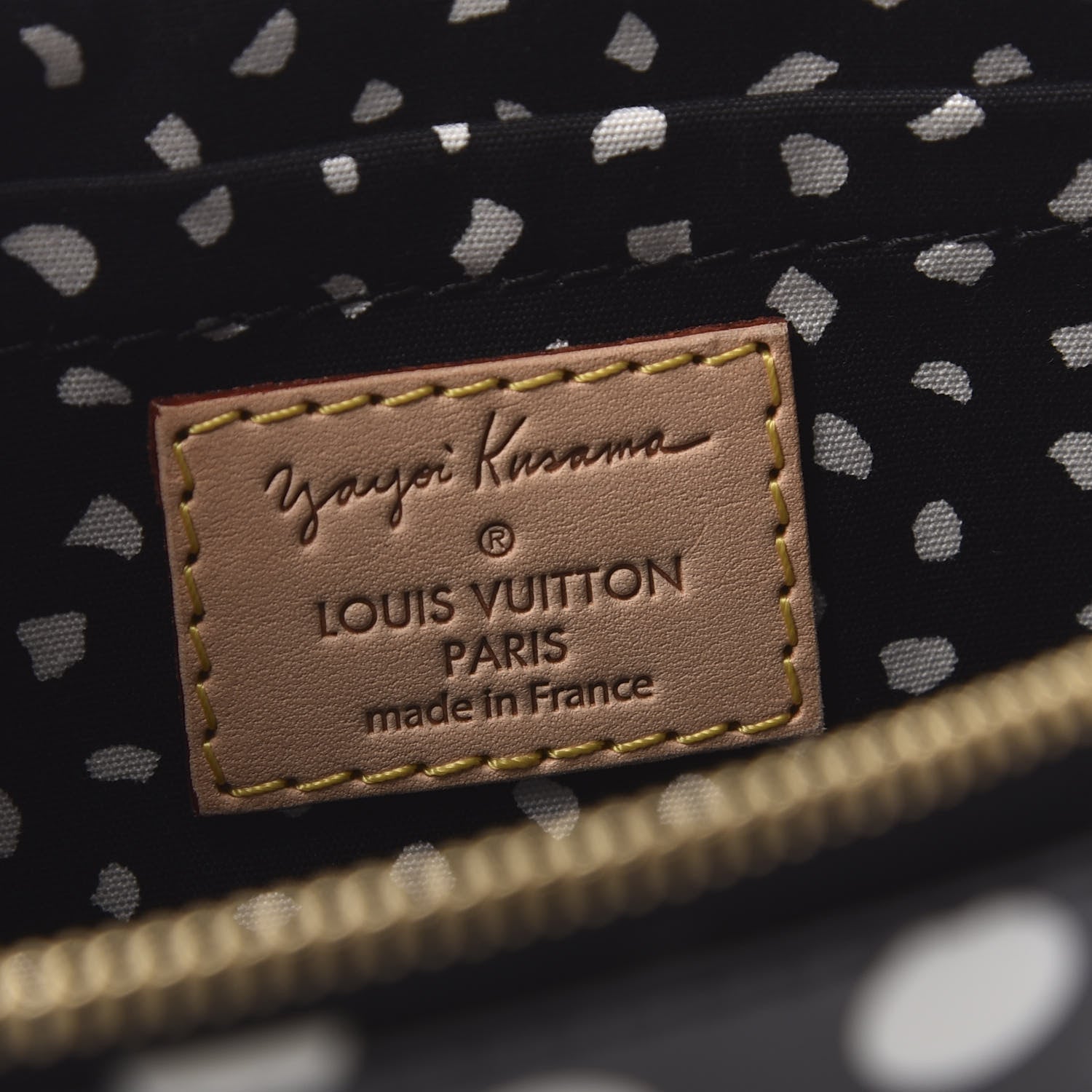 Louis Vuitton Vernis Kusama Infinity Dots Pochette Accessories Black 8 of 9