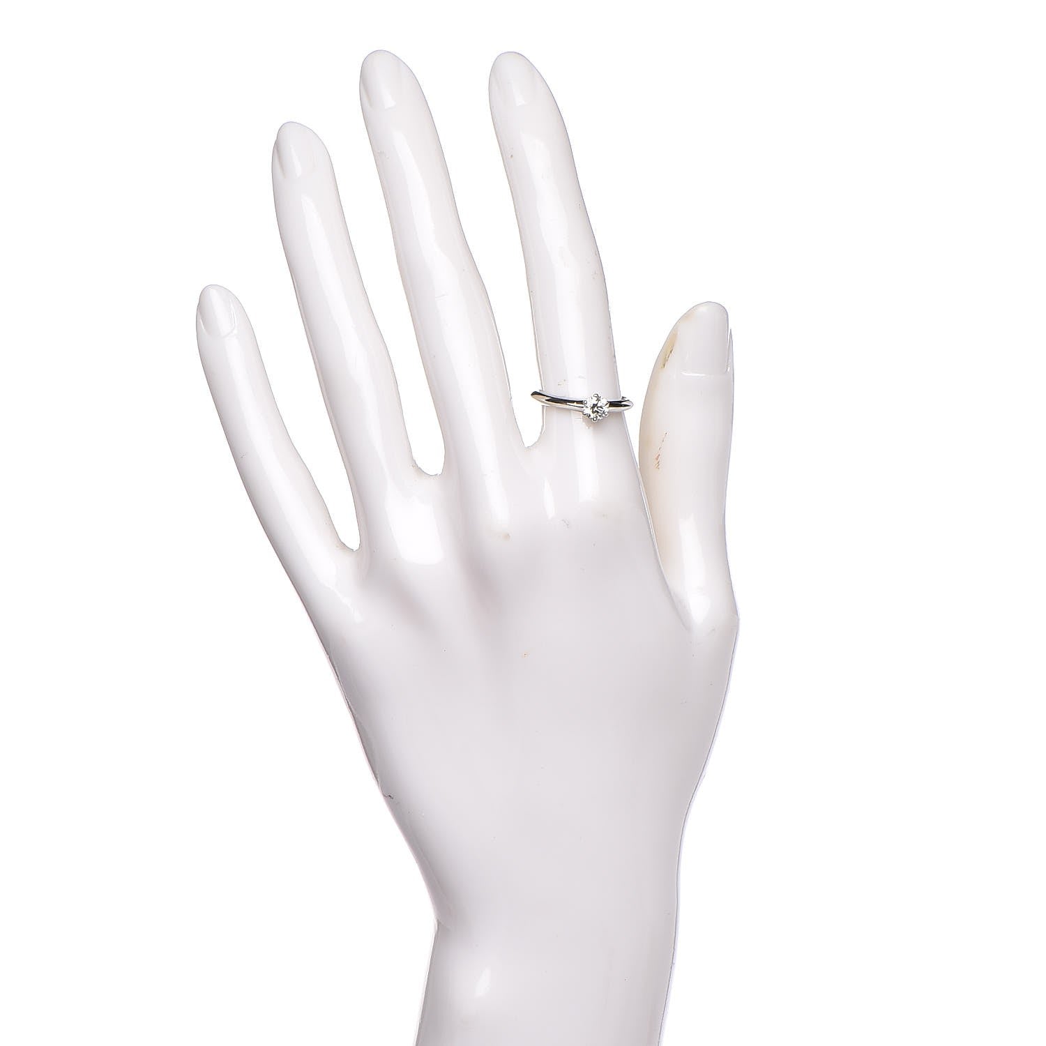 Tiffany Platinum .33 Carat Diamond Engagement Ring 49.3 5 8 of 11