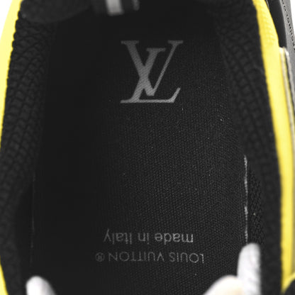 Louis Vuitton Metallic Calfskin Mesh Mens LV Runner Tatic Sneakers 6 Yellow 8 of 9